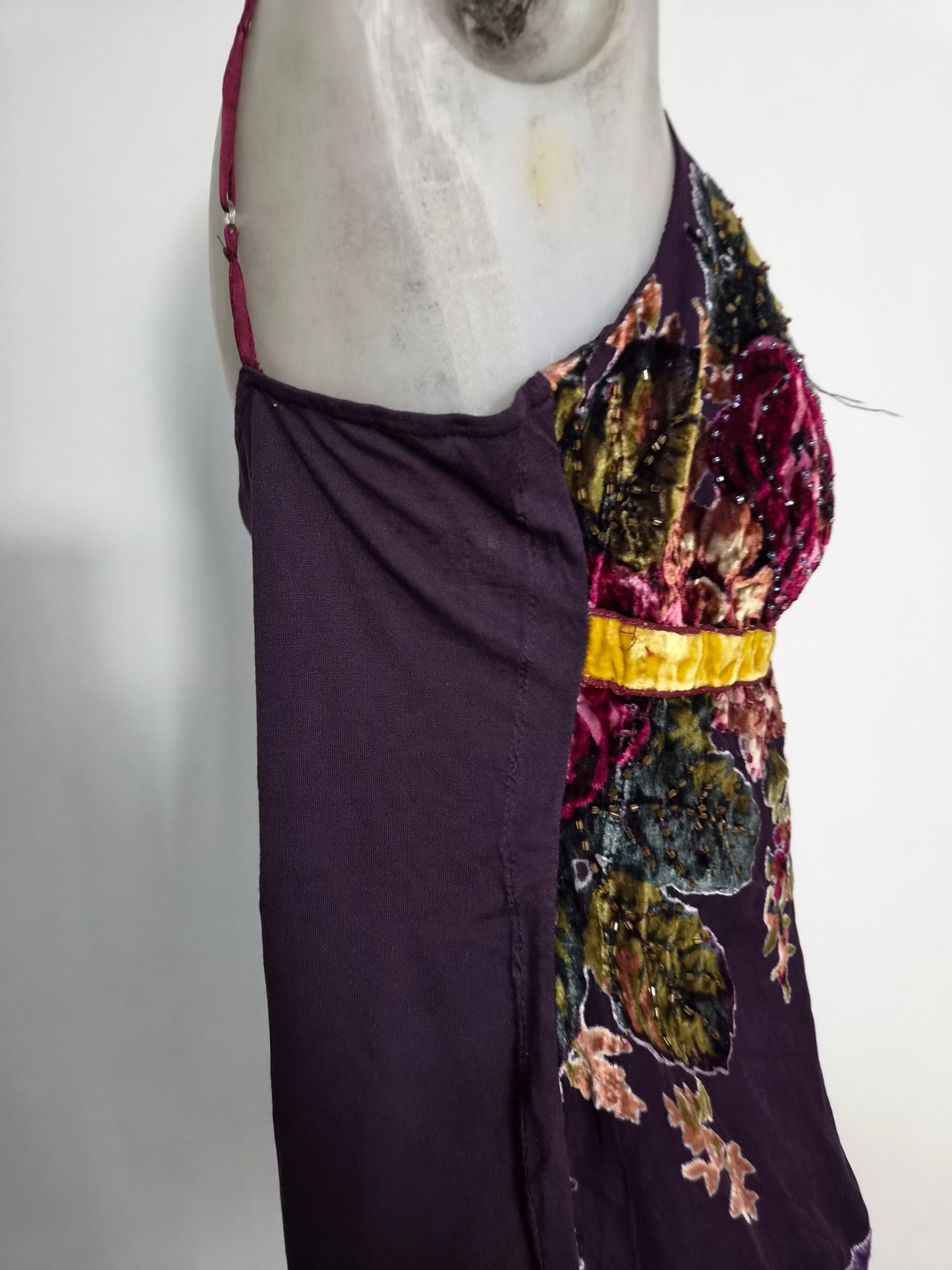 Haut René Derhy en soie violette