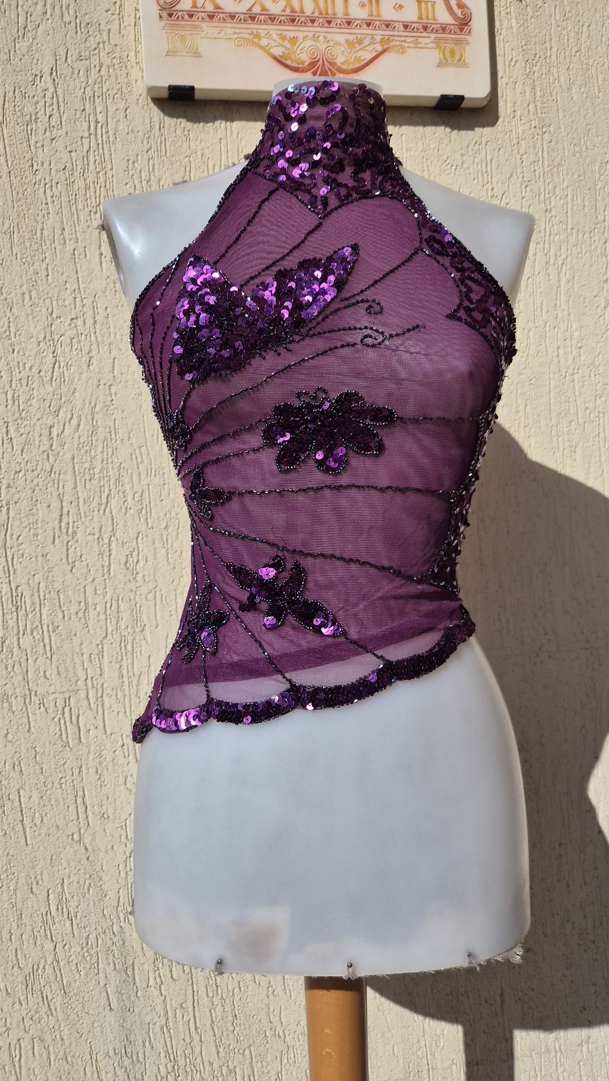 Haut asymétrique à sequins