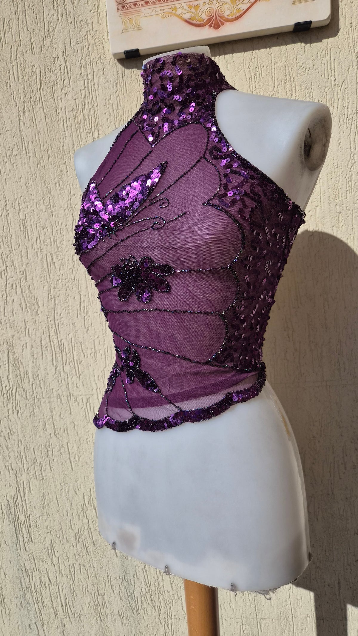 Haut asymétrique à sequins