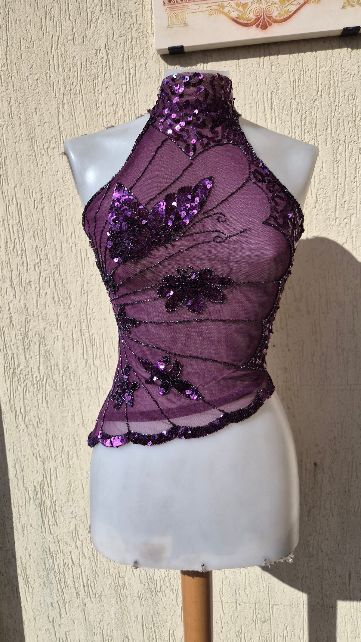 Haut asymétrique à sequins