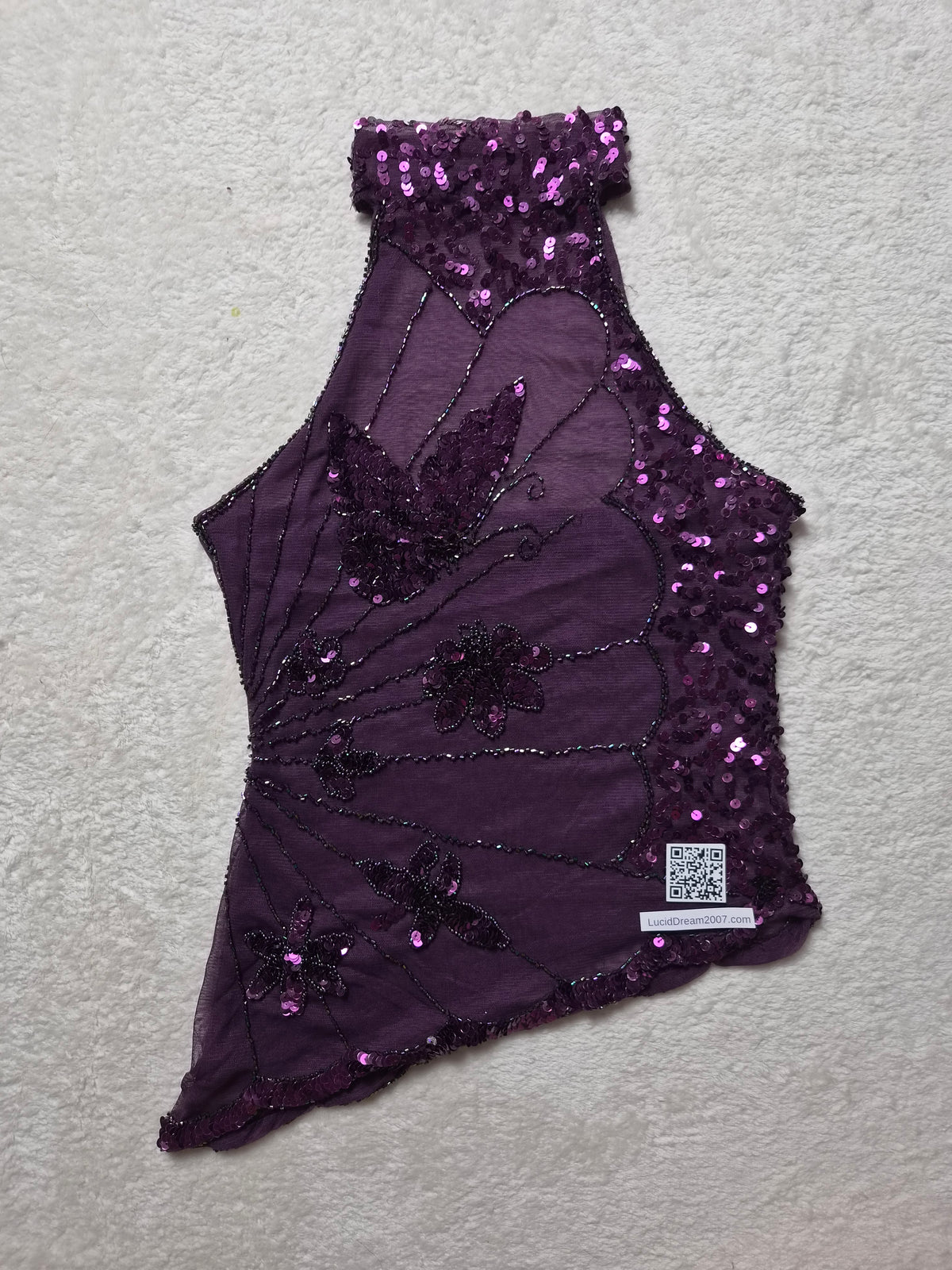 Haut asymétrique à sequins