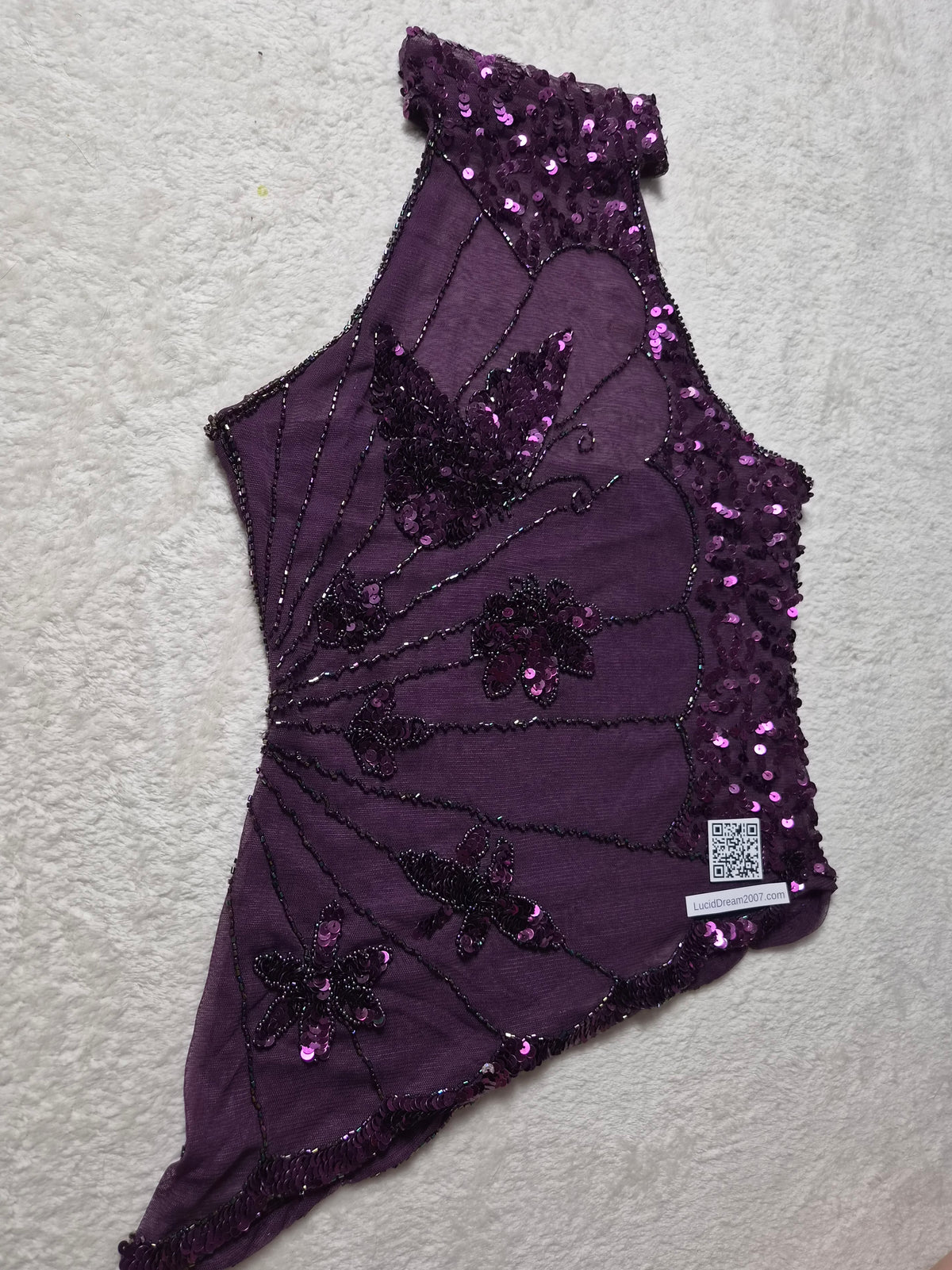 Haut asymétrique à sequins