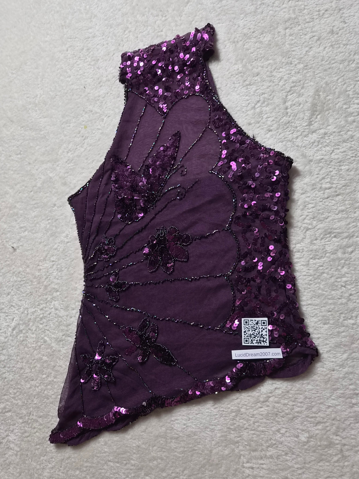 Haut asymétrique à sequins