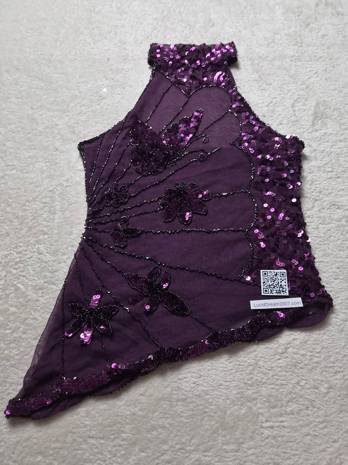 Haut asymétrique à sequins