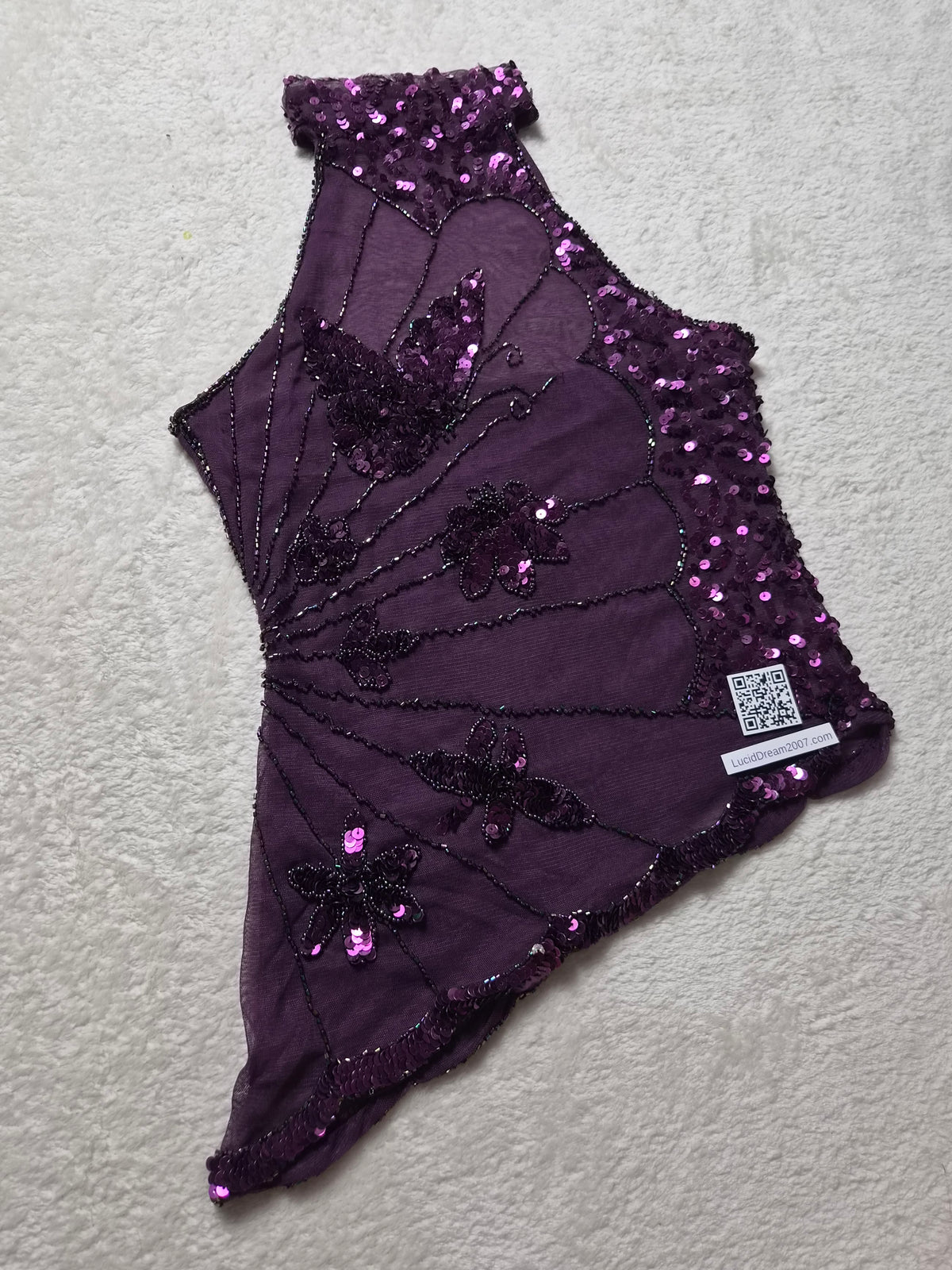 Haut asymétrique à sequins