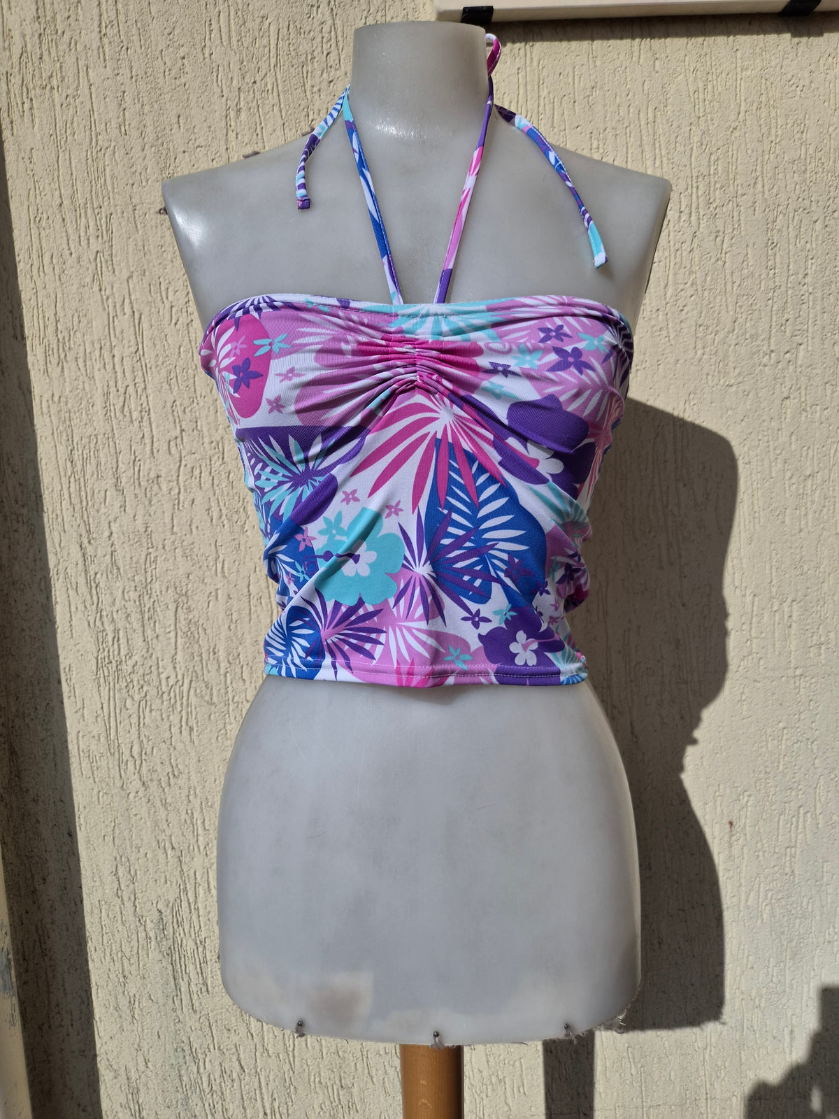 Floral bustier top