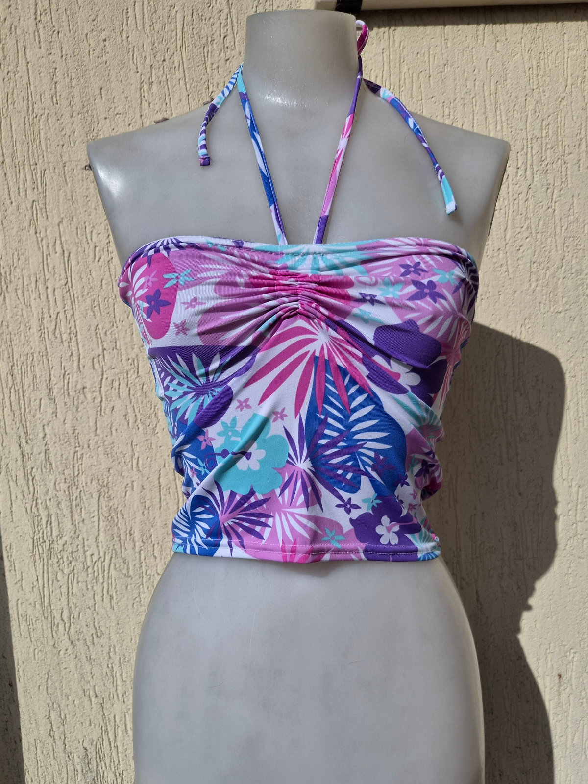Floral bustier top