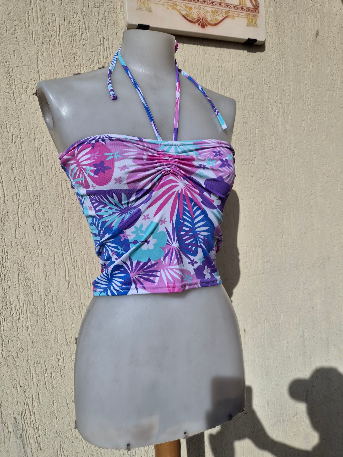 Floral bustier top