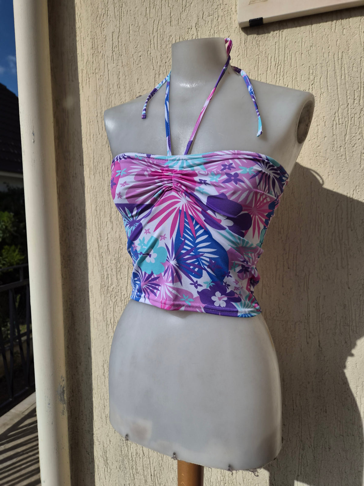 Floral bustier top
