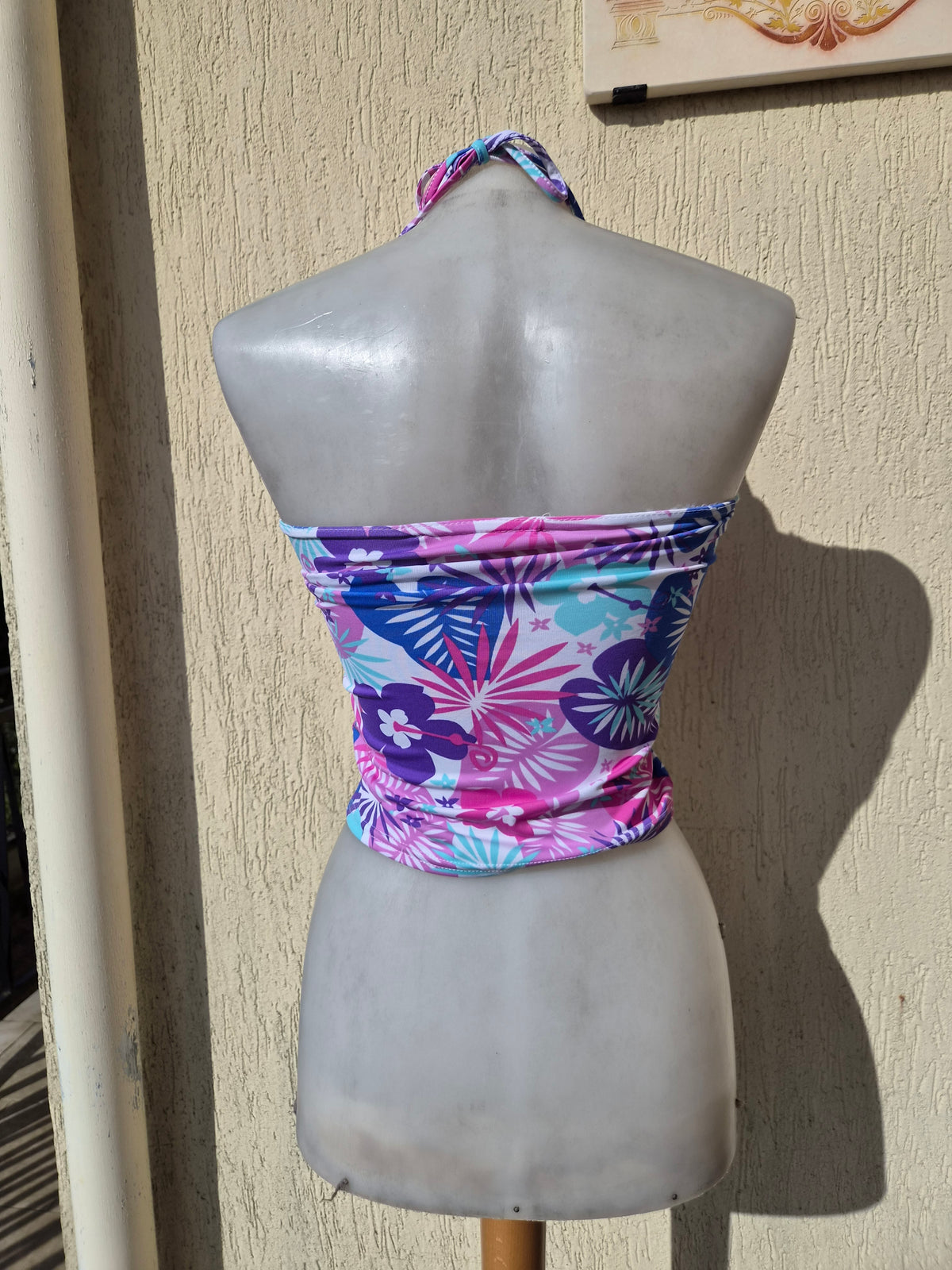 Floral bustier top