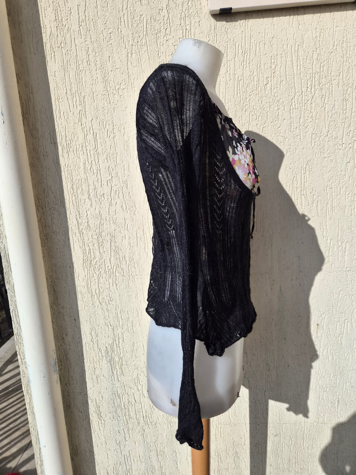 Haut en crochet détail floral