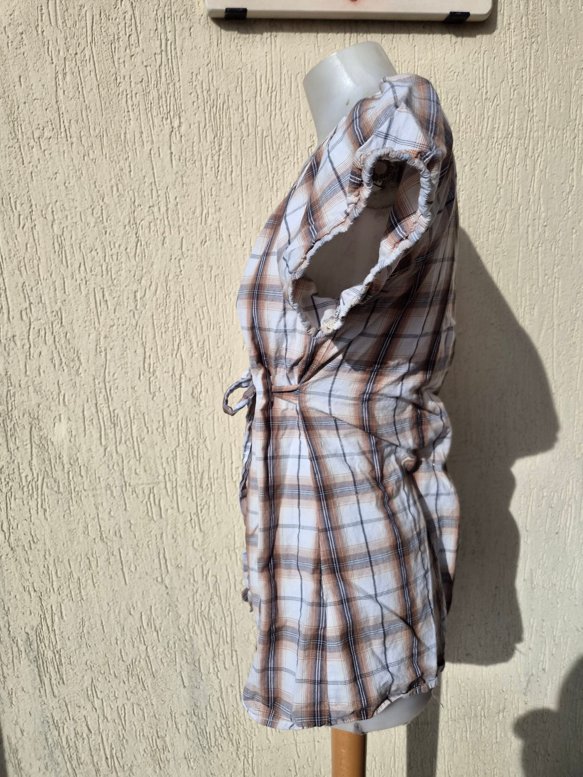 Tartan babydoll top