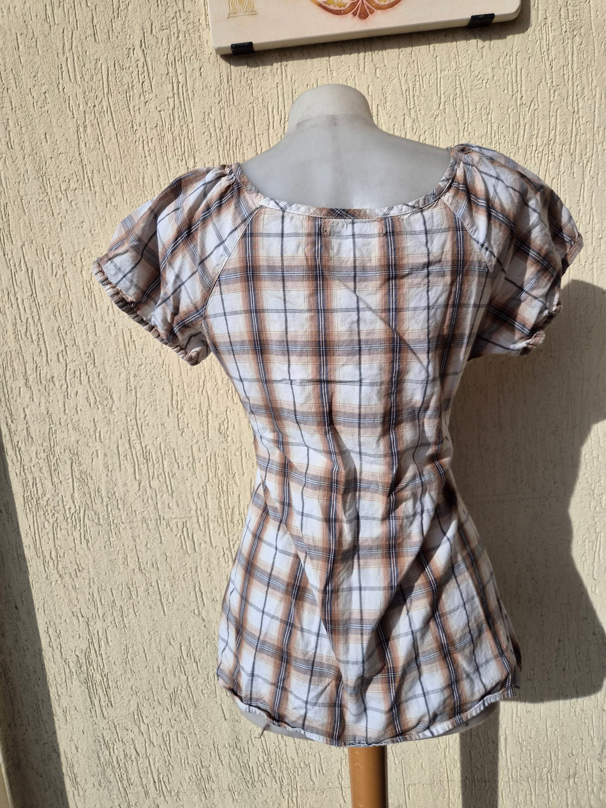 Tartan babydoll top