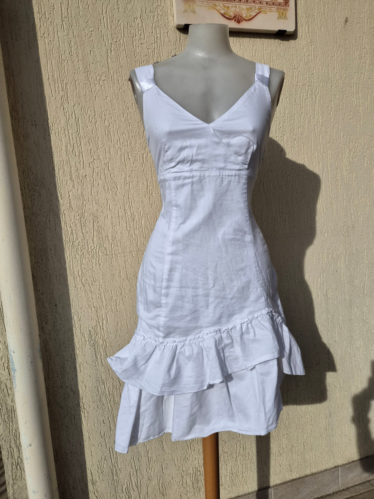Robe blanche dos lacé