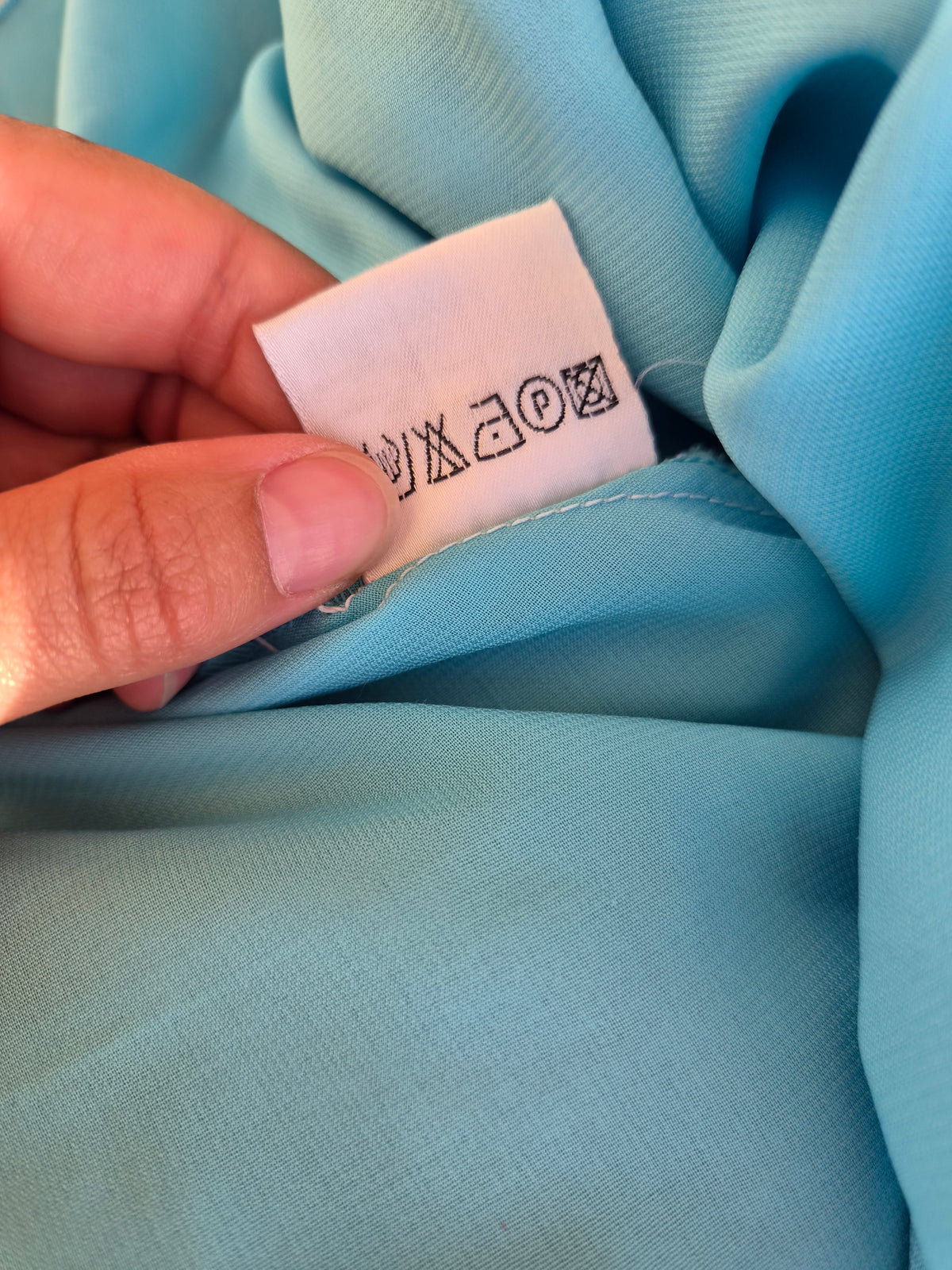 Robe florale bleue René Derhy