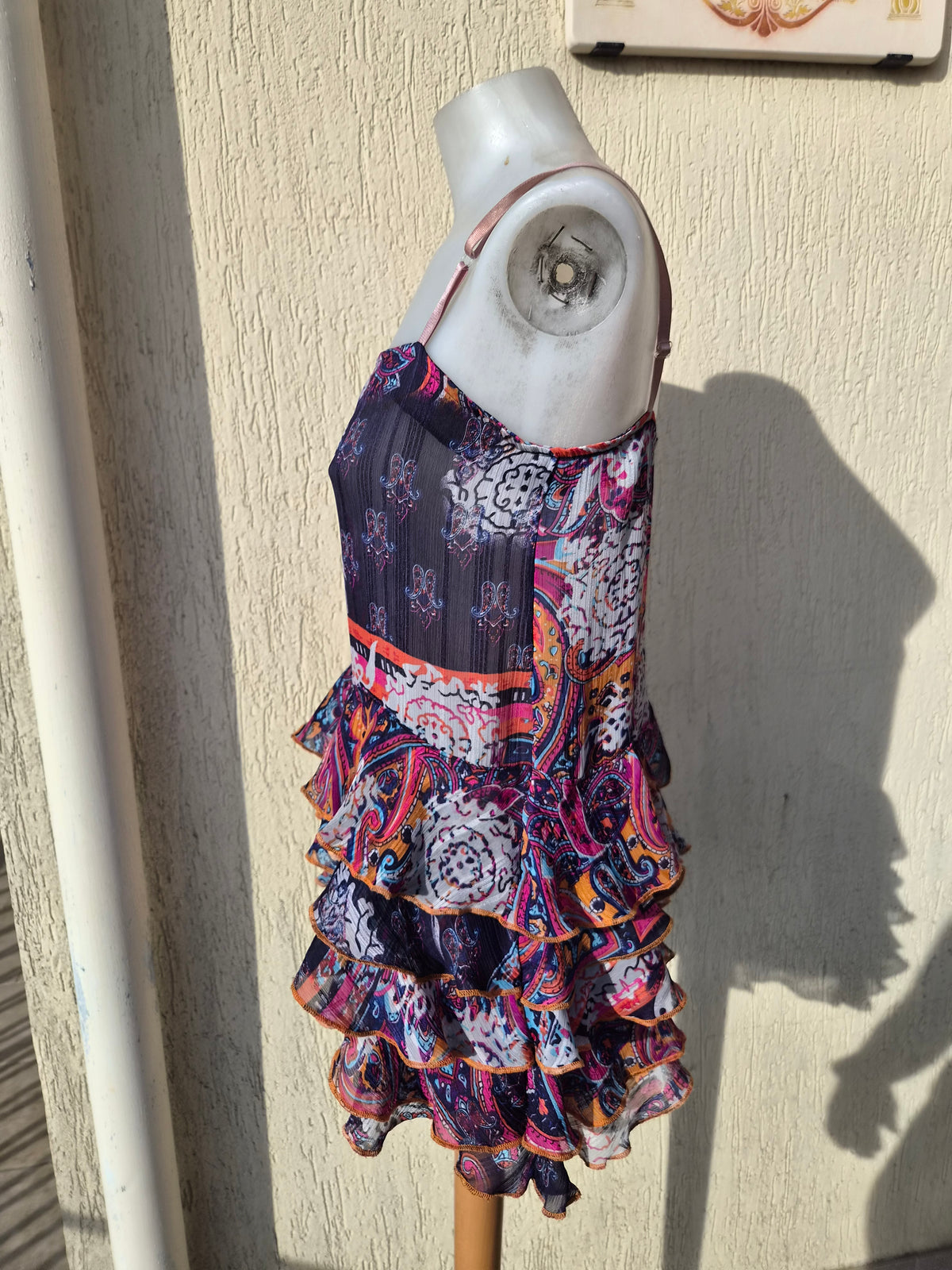 Haut floral en voile