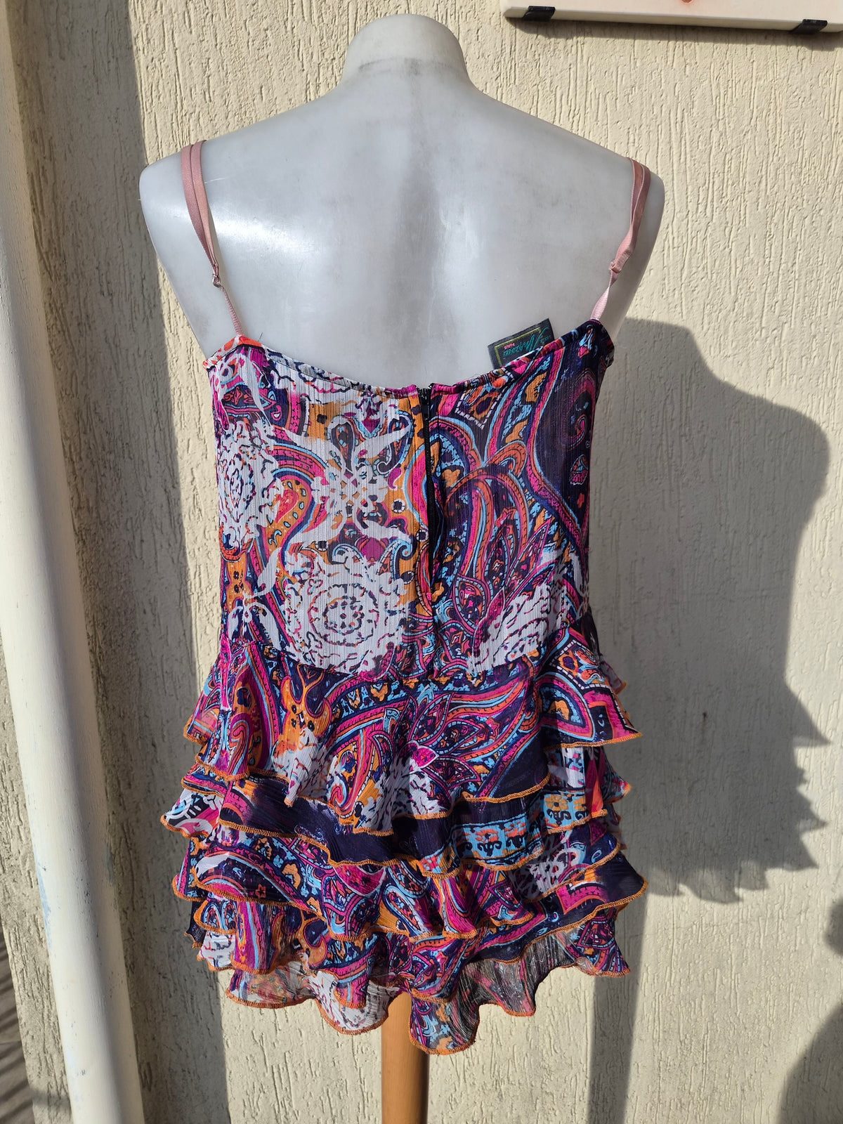 Haut floral en voile