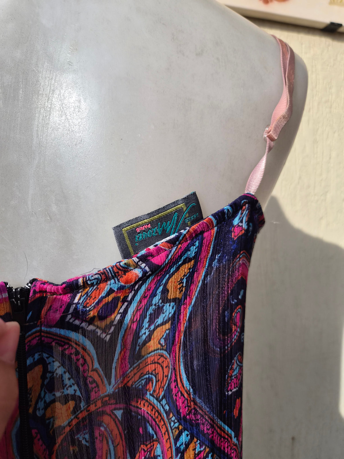 Haut floral en voile