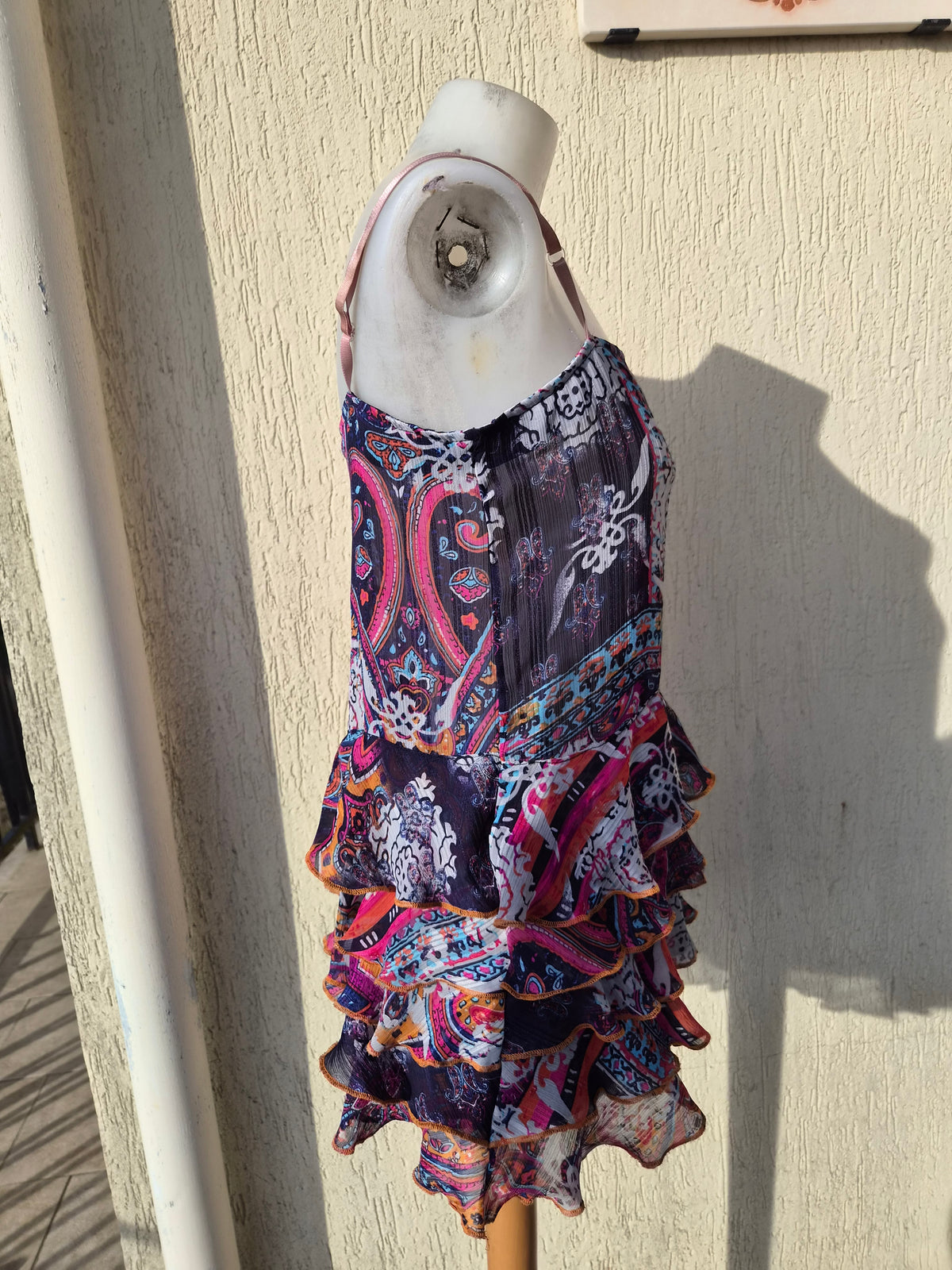 Haut floral en voile