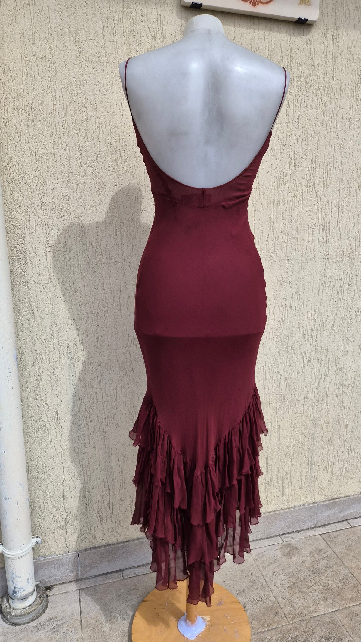 Robe en soie motif fleur