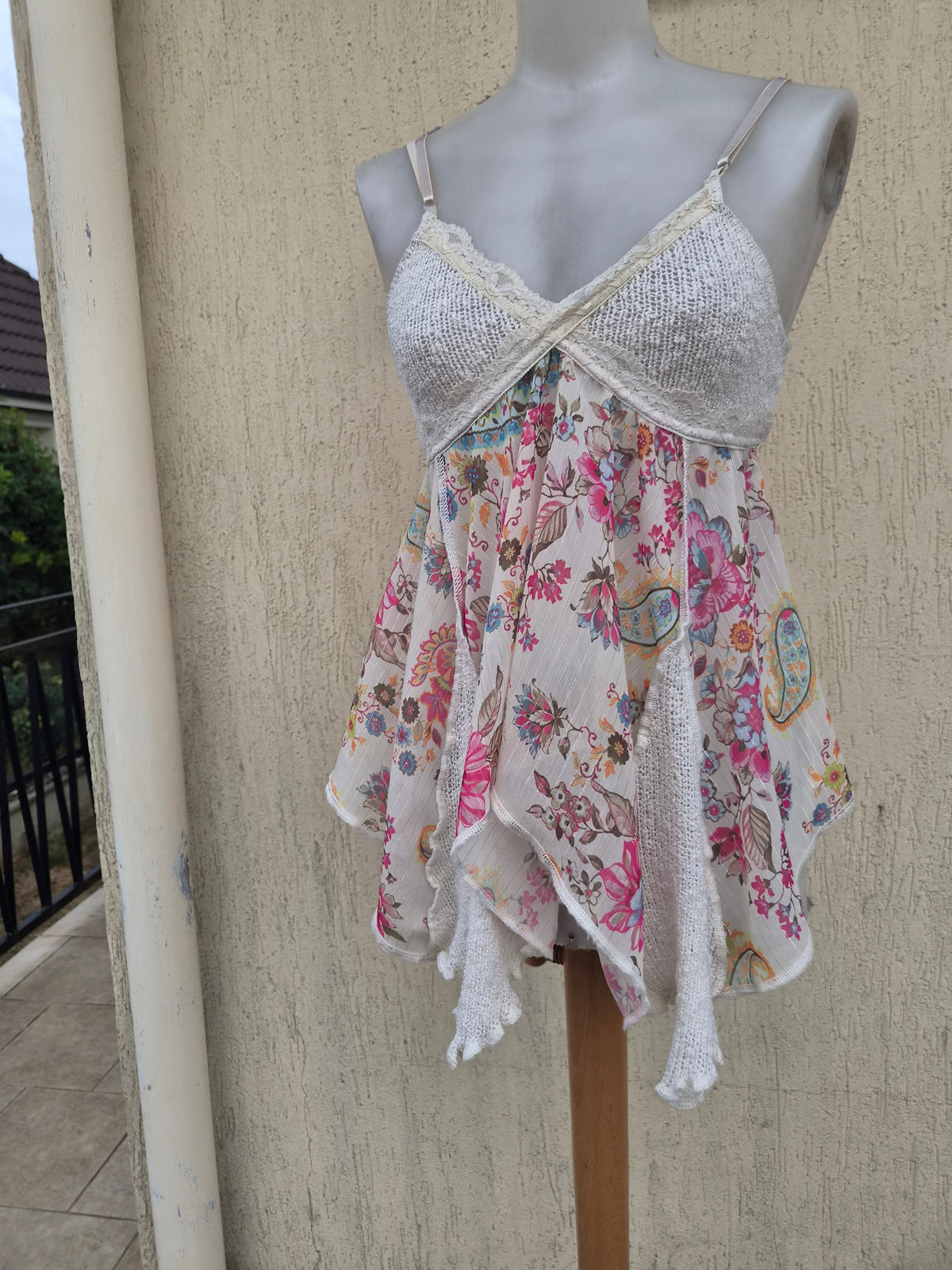 Blue Zone floral voile top