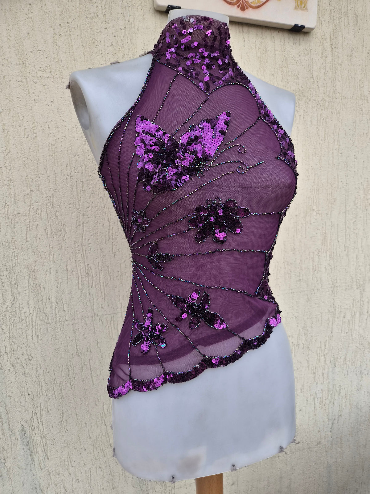 Haut asymétrique à sequins