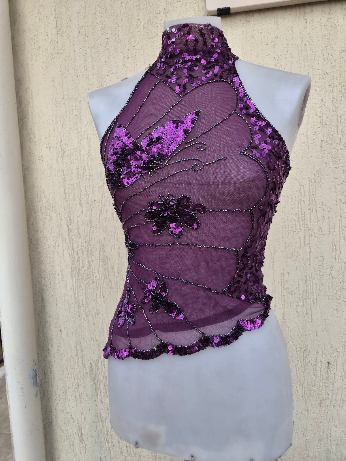 Haut asymétrique à sequins