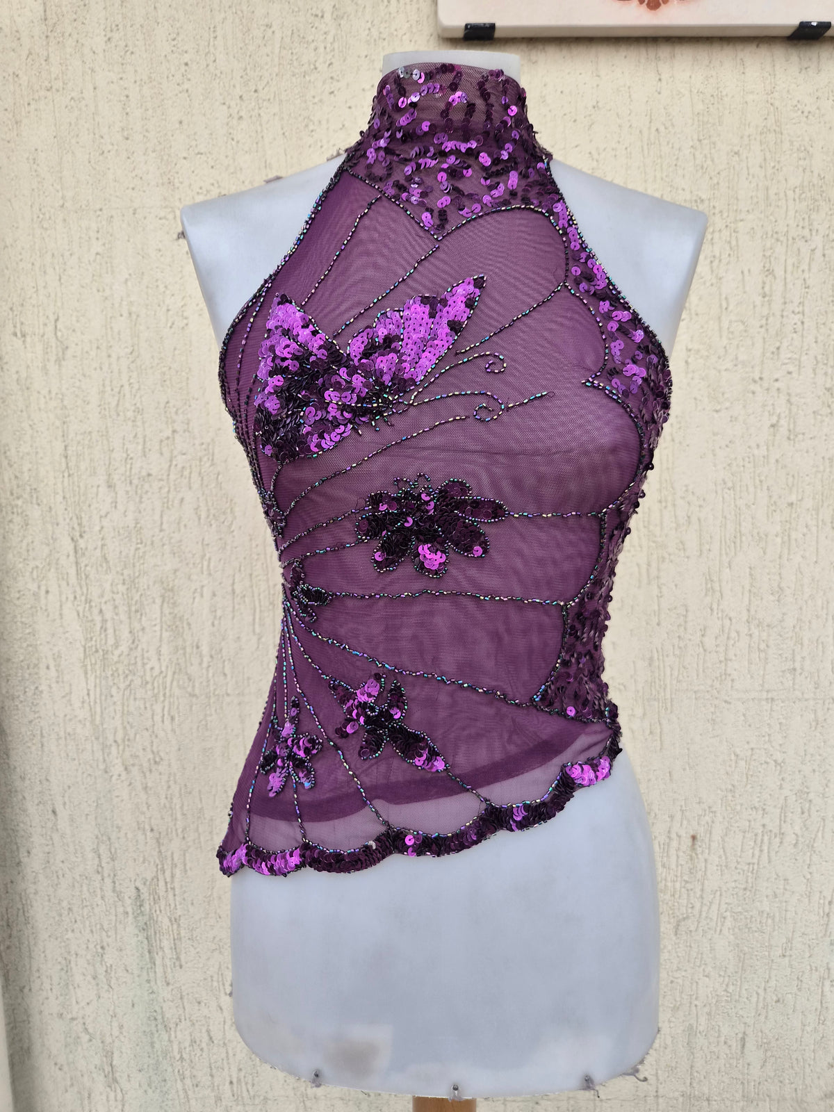 Haut asymétrique à sequins