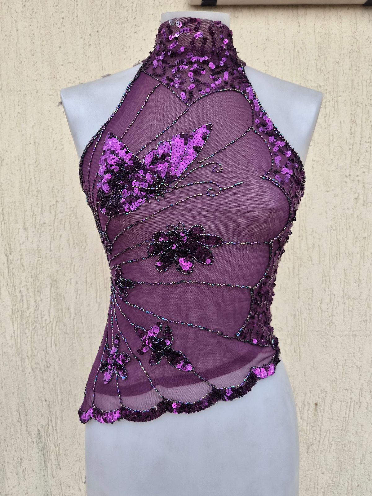 Haut asymétrique à sequins