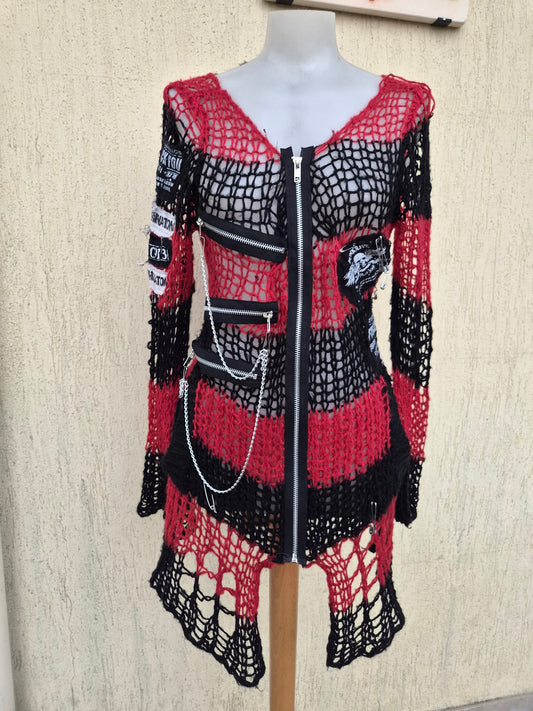 Gilet en maille Punk Rave
