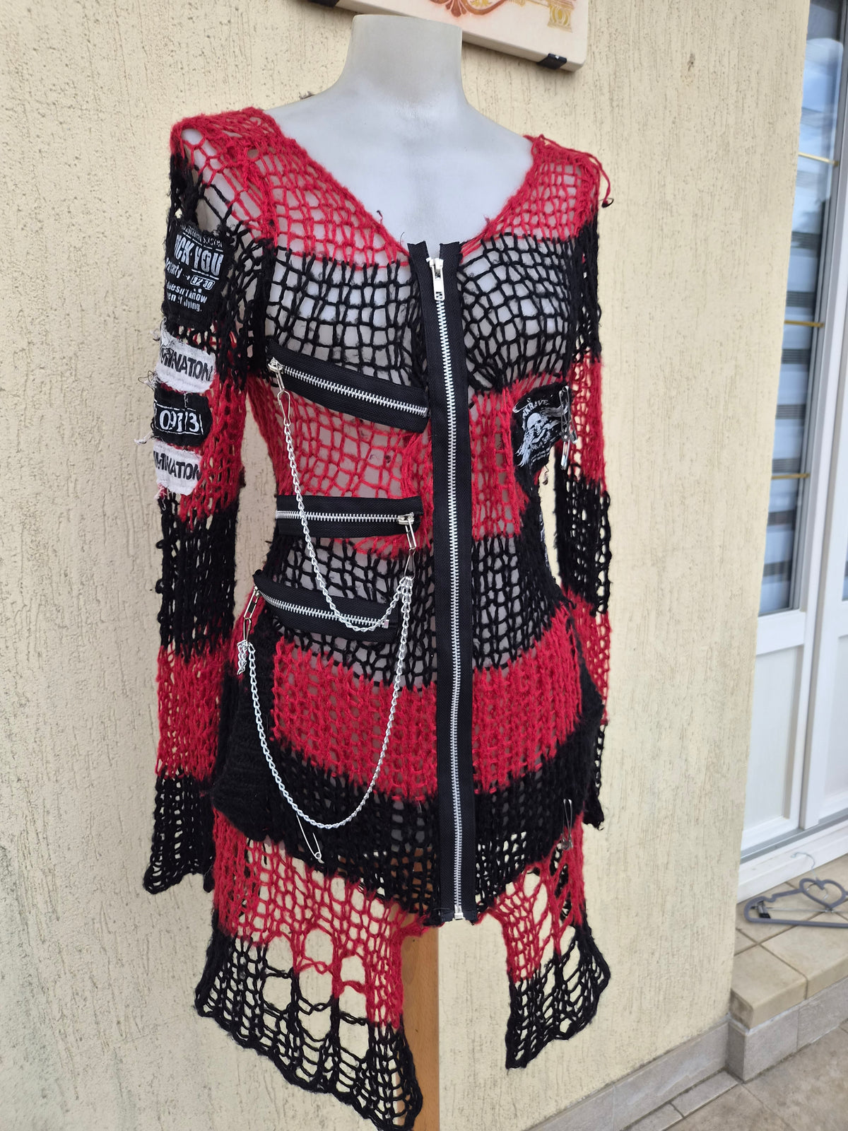 Gilet en maille Punk Rave