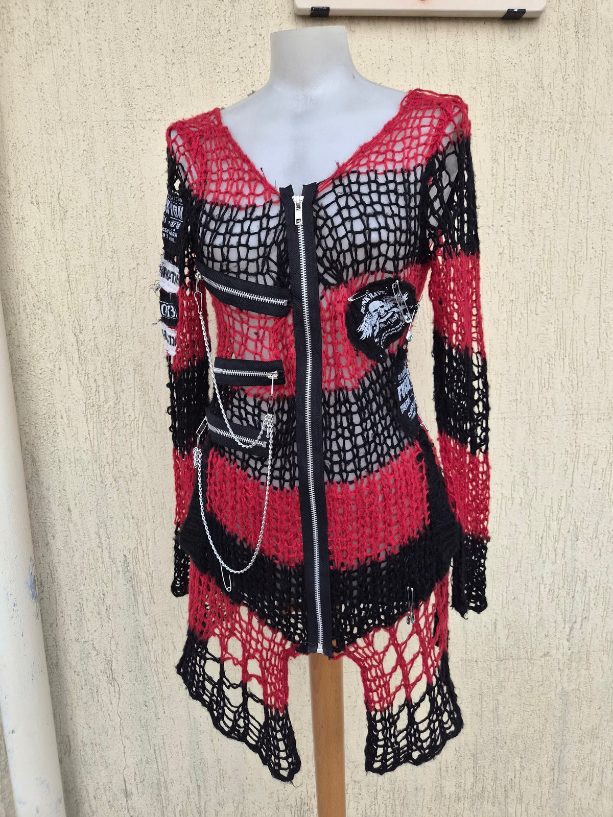 Gilet en maille Punk Rave