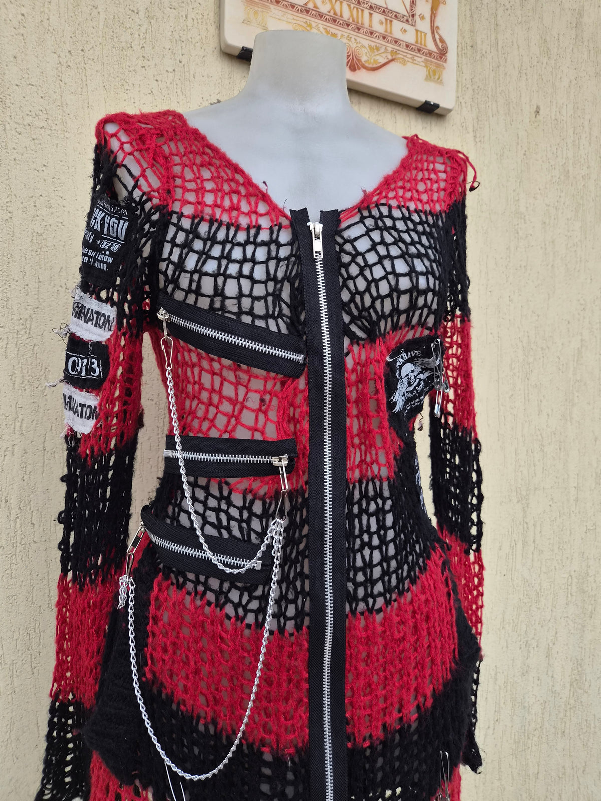 Gilet en maille Punk Rave