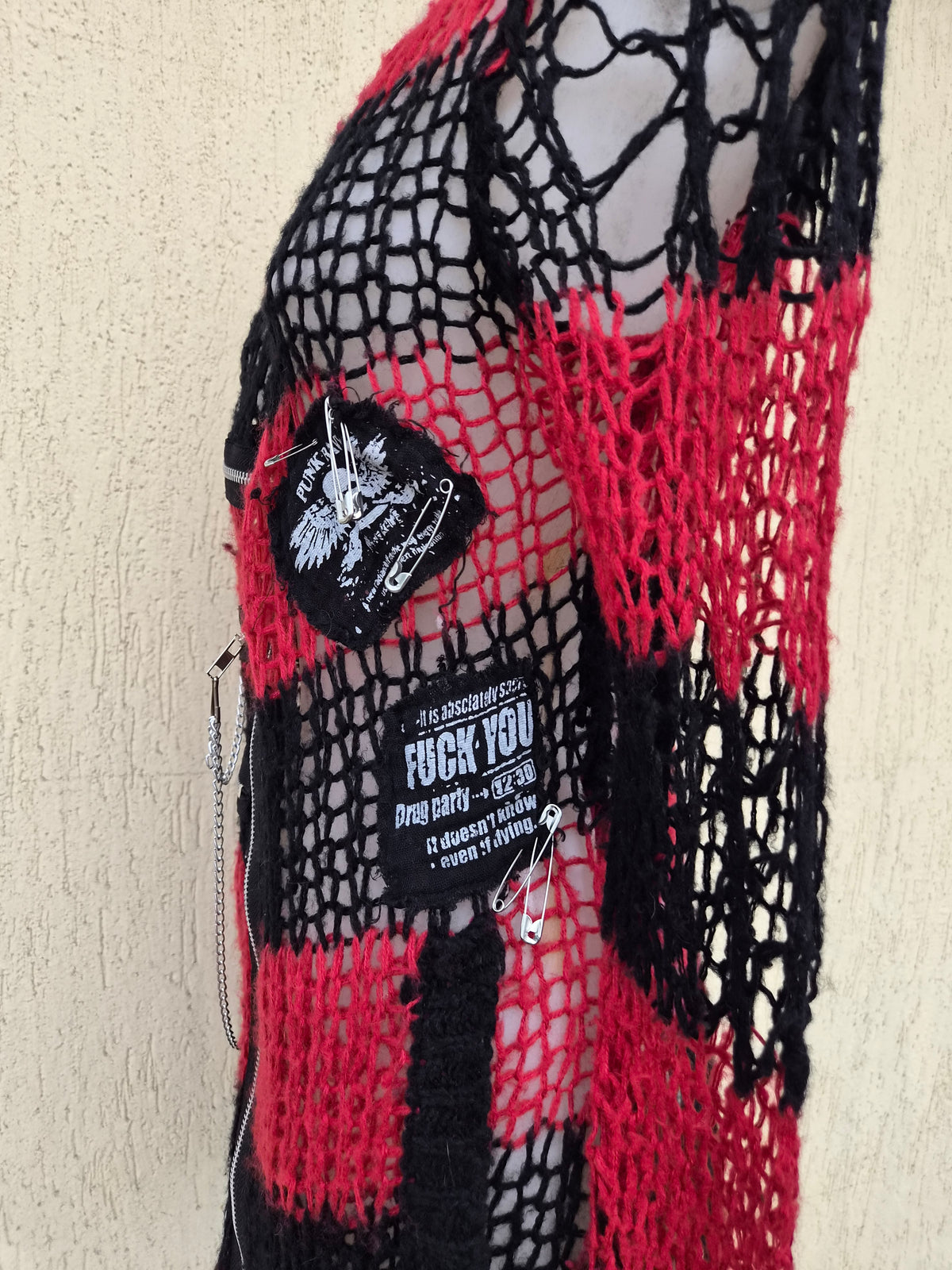 Gilet en maille Punk Rave