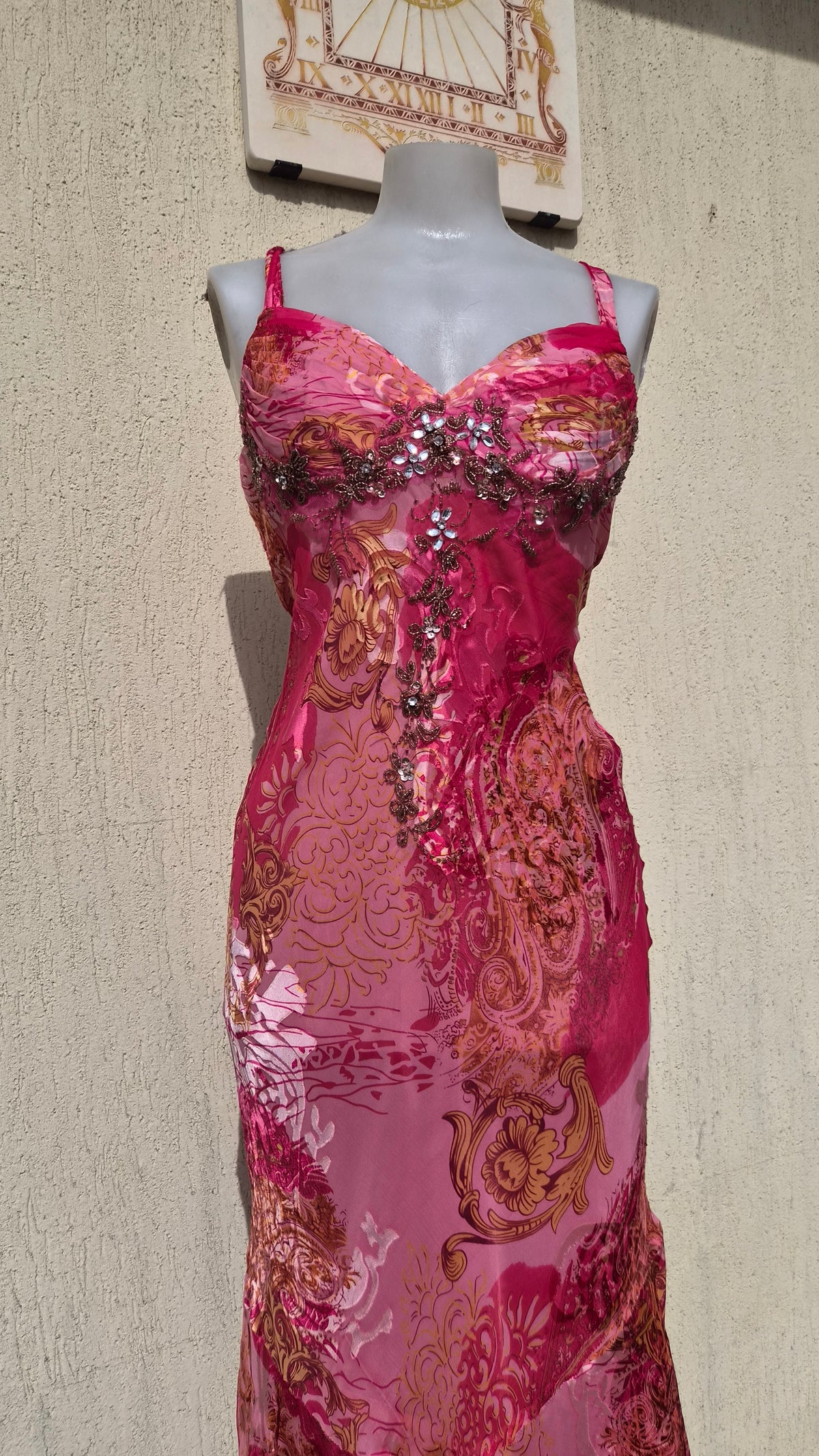 Dave & Johnny floral silk dress