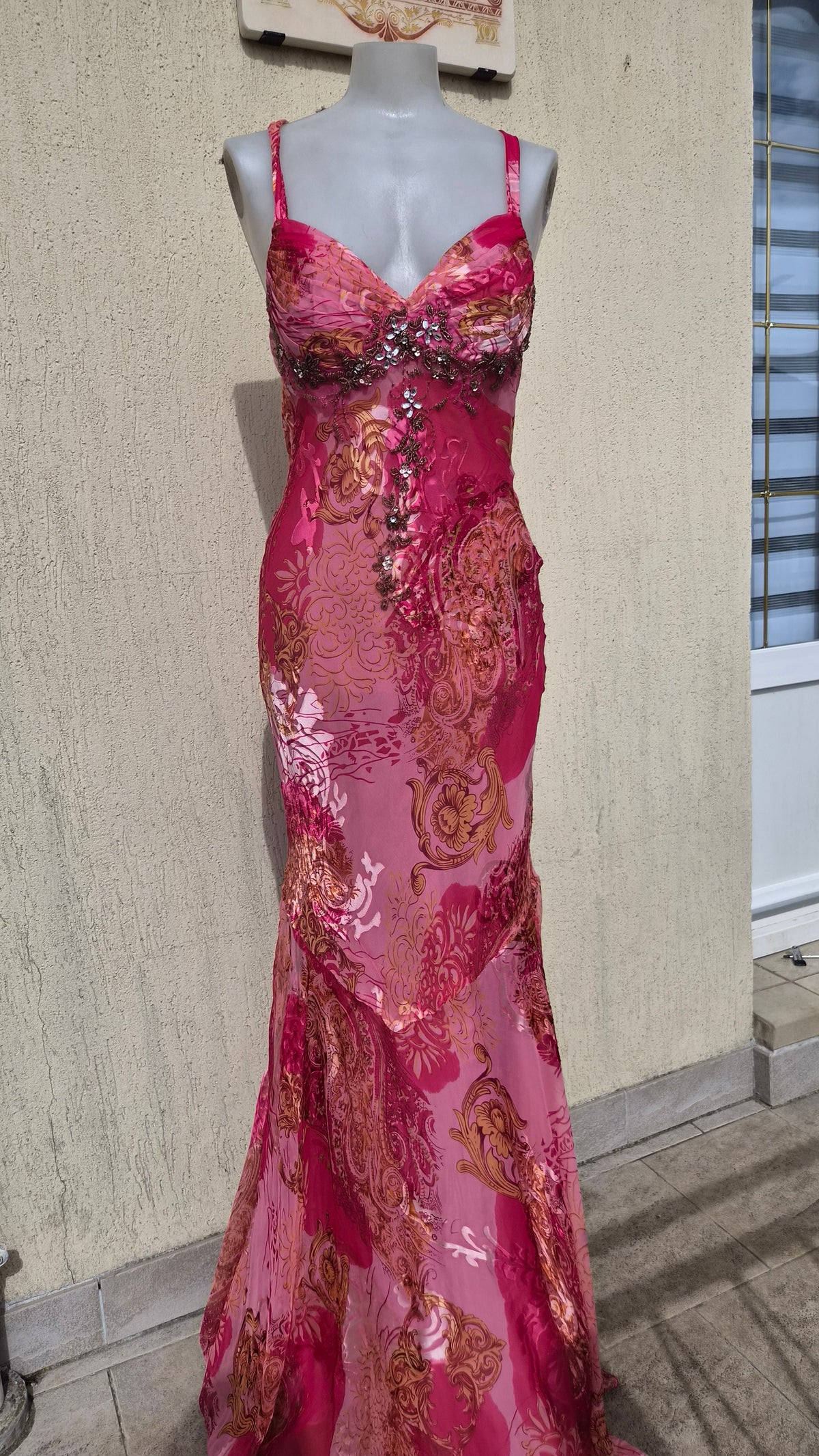 Dave & Johnny floral silk dress