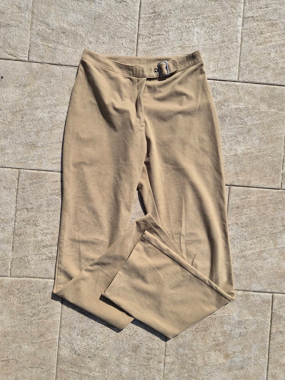 Pantalon évasé beige