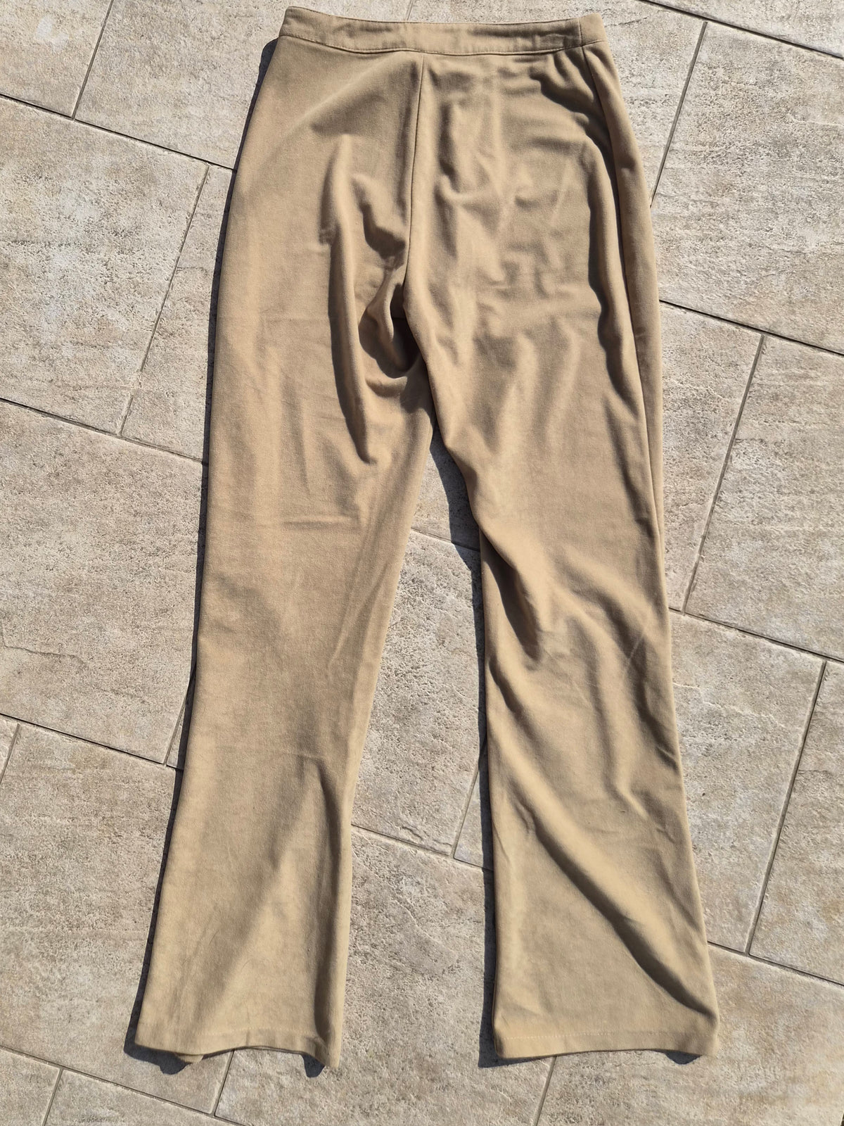 Pantalon évasé beige