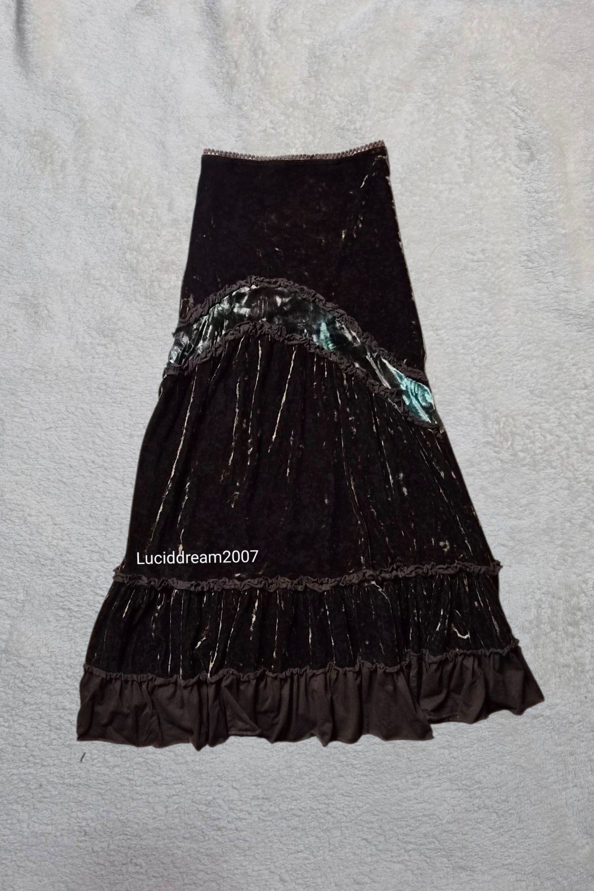 Jupe en velours marron