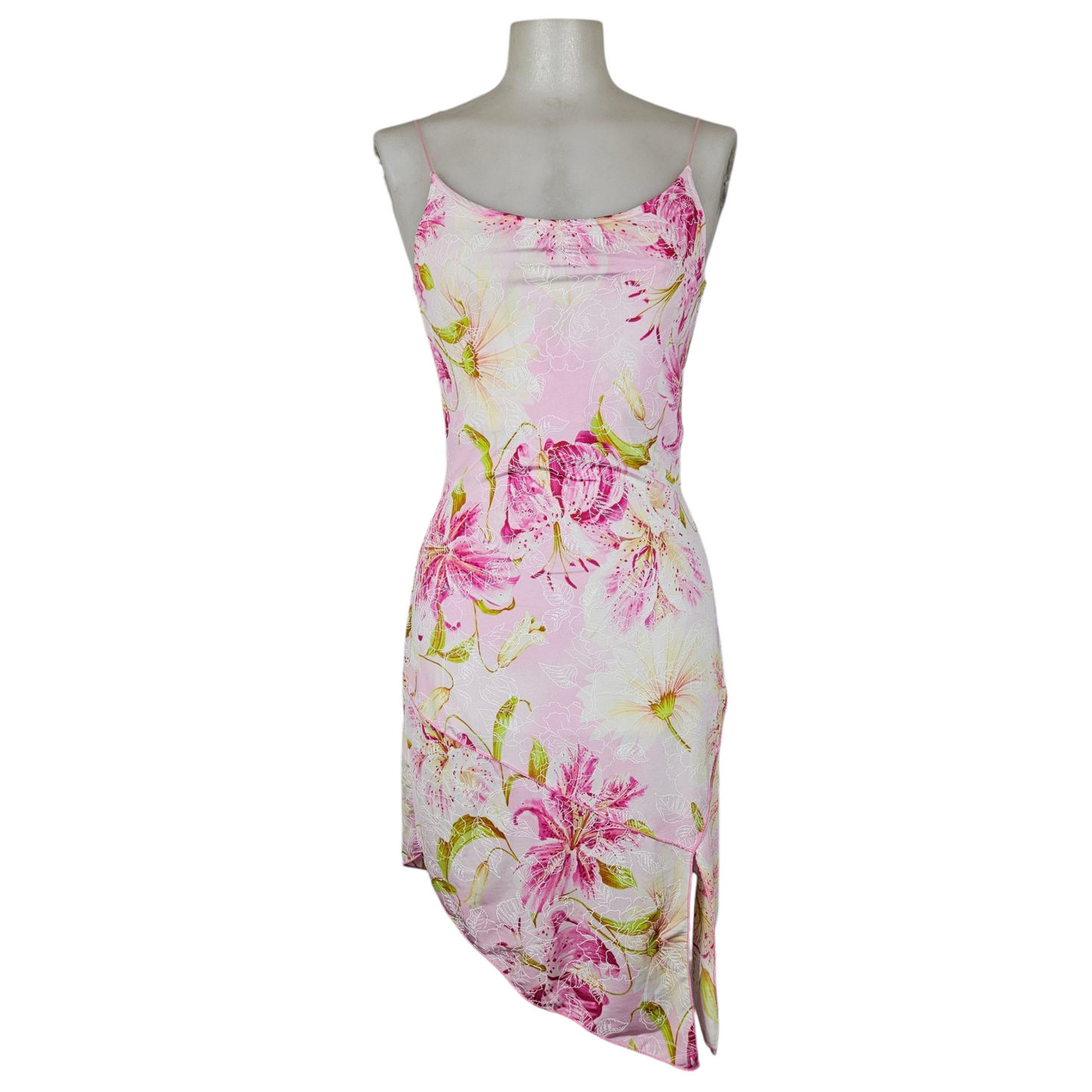 Robe asymétrique fleurie