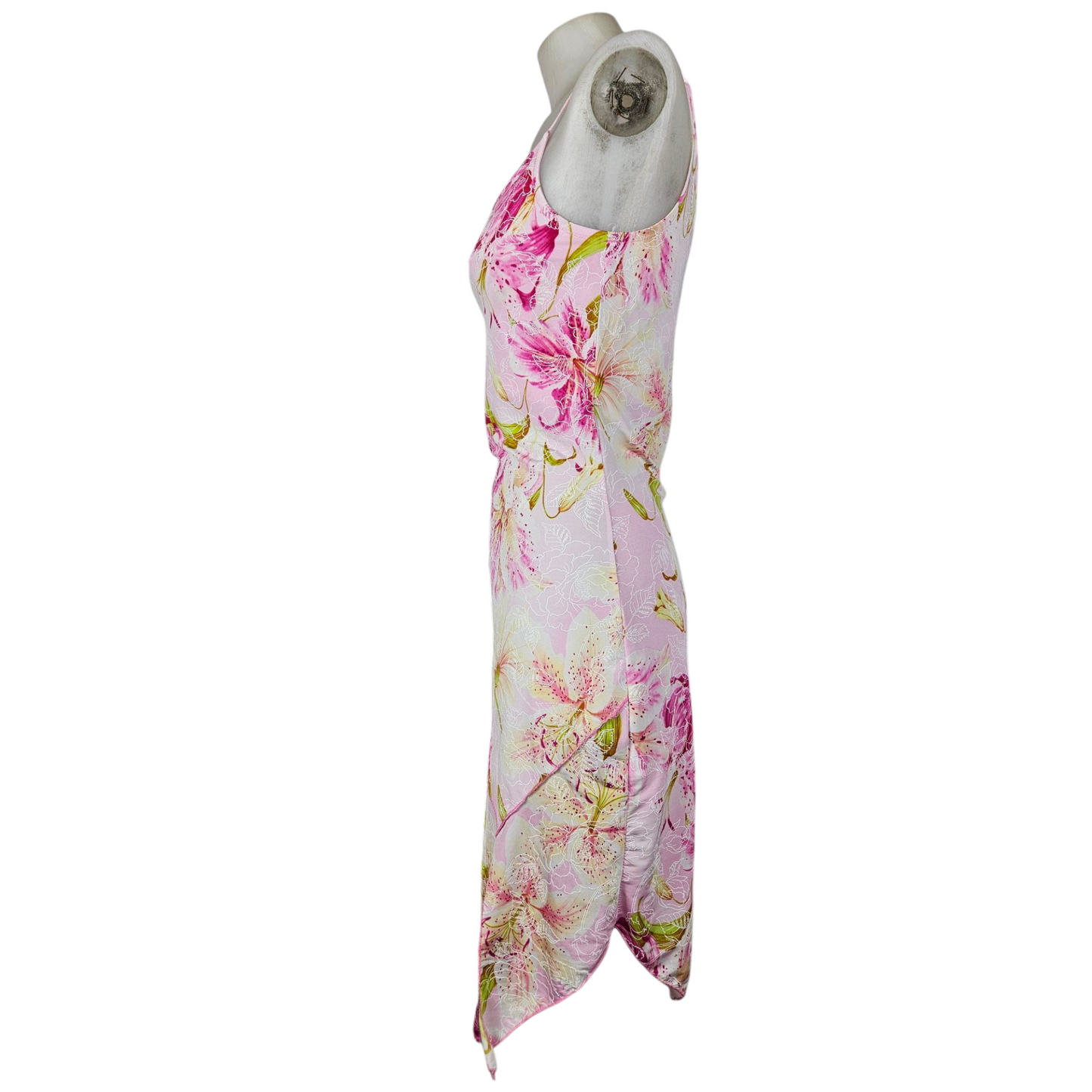 Robe asymétrique fleurie