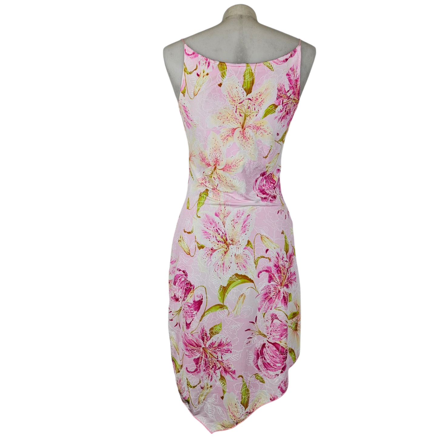 Robe asymétrique fleurie