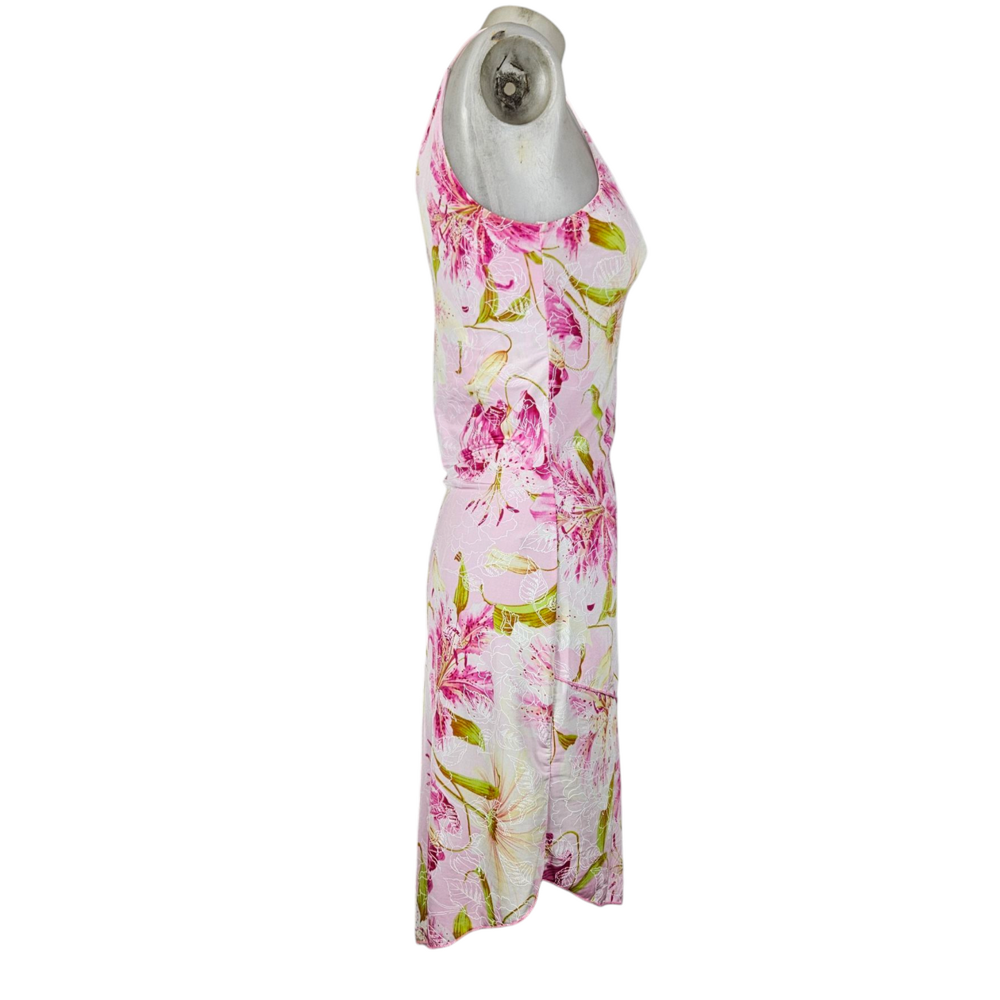 Robe asymétrique fleurie