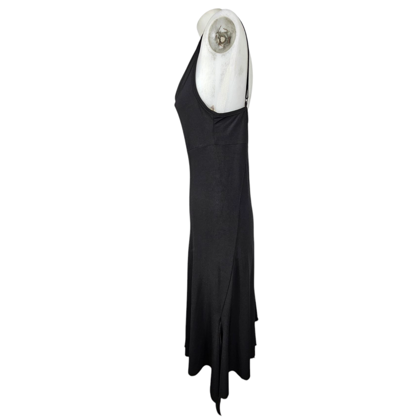 Asymmetrical cowl neck dress