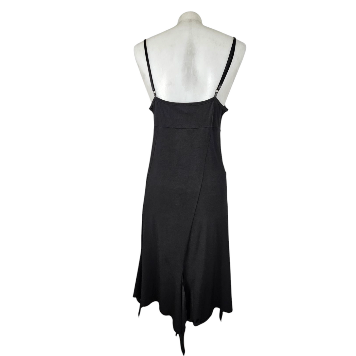 Asymmetrical cowl neck dress
