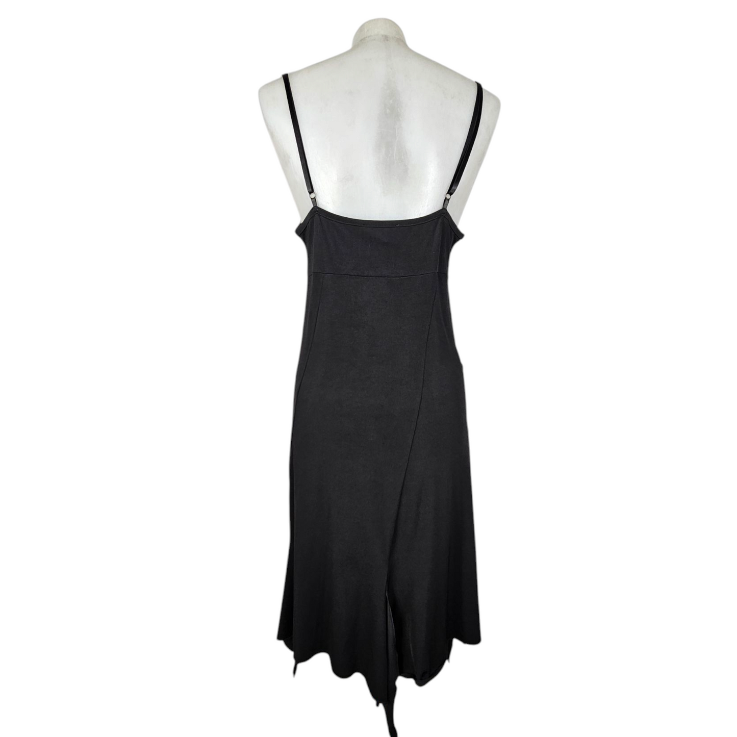 Asymmetrical cowl neck dress