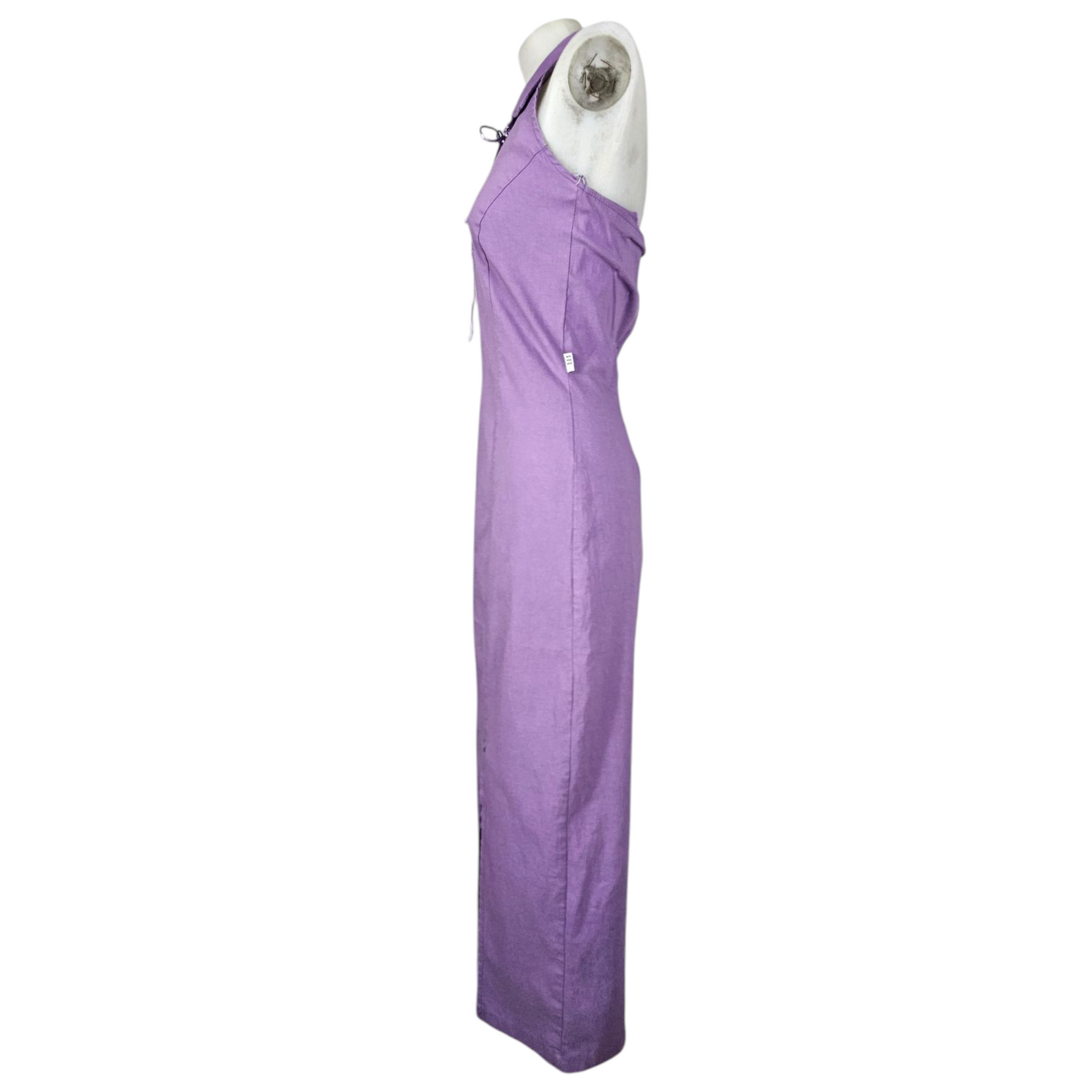 Robe dos nu col montant et laçage