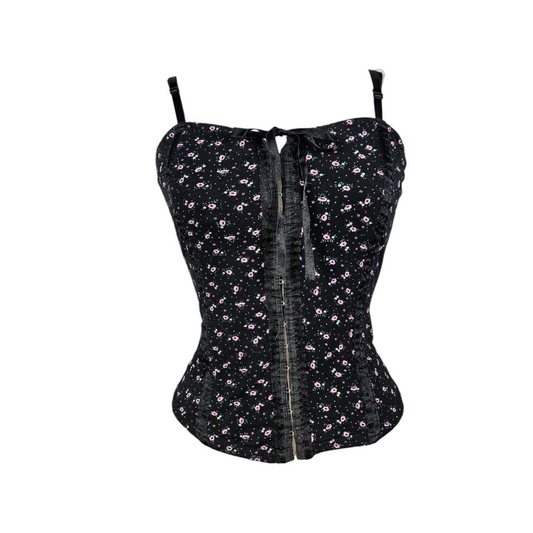 Floral pattern corset top