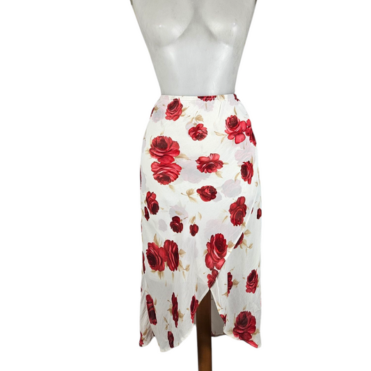 Floral tulip skirt