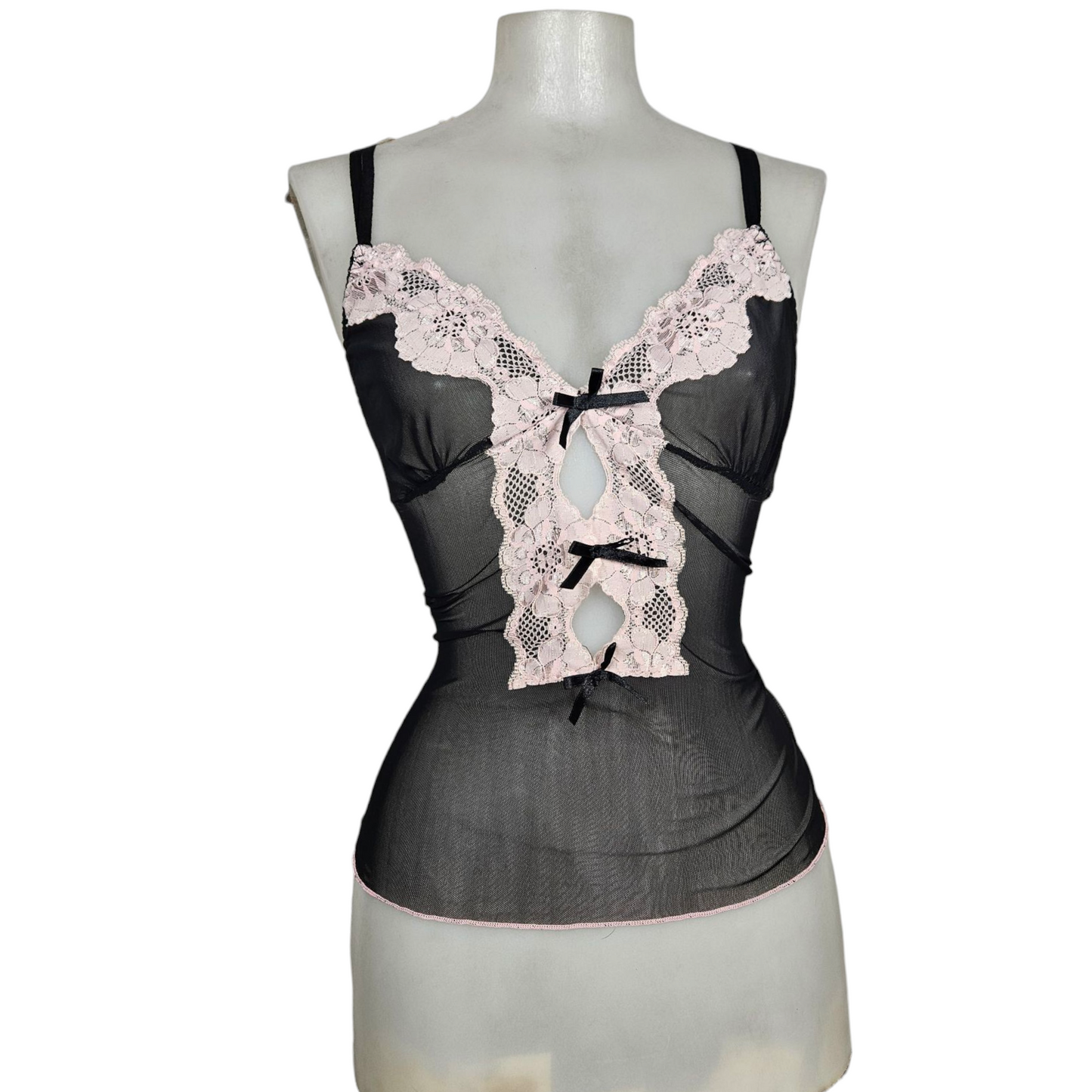 Lingerie tank top in voile